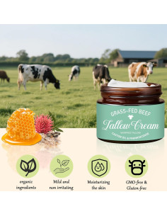 Crema Hidratante de Manteca de Res Orgánica Nichalous 159g 2