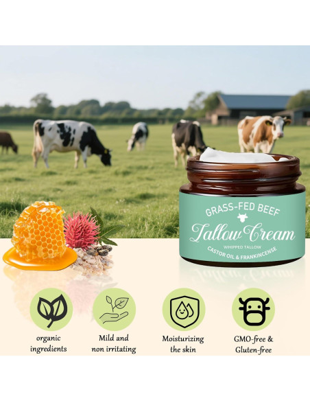 Crema Hidratante de Manteca de Res Orgánica Nichalous 159g Crema Hidratante de Manteca de Res Orgánica Nichalous 159g