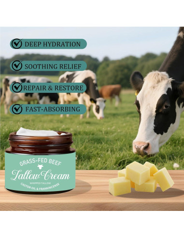 Crema Hidratante de Manteca de Res Orgánica Nichalous 159g