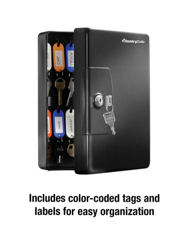 Caja de Llaves SentrySafe KB-25, Negra, Montaje en Pared, 25 Ganchos