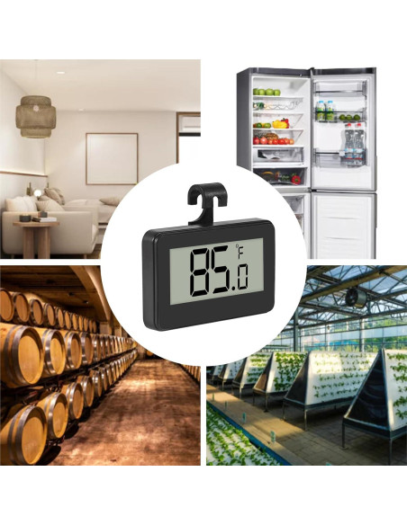 Paquete de 4 Termómetros Digitales DWEII para Refrigerador - Rango -20C a 60C Paquete de 4 Termómetros Digitales DWEII para Refrigerador - Rango -20C a 60C