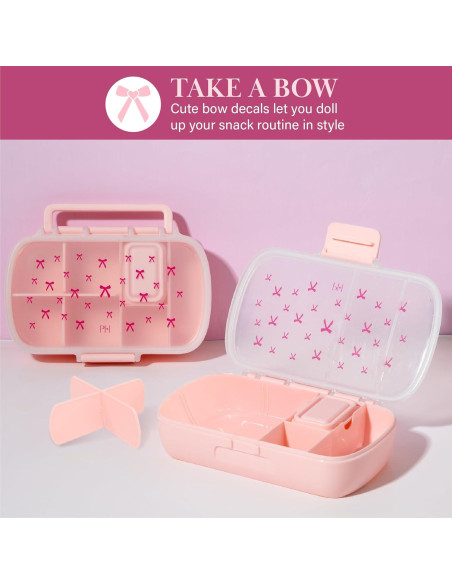 Cajas de Snack Estilo Bento Paris Hilton 2 Piezas 7 Compartimentos Cajas de Snack Estilo Bento Paris Hilton 2 Piezas 7 Compartimentos