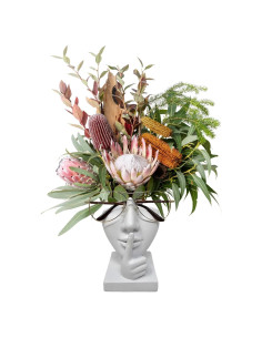Soporte de Gafas y Maceta Artsy Face - Keep Silent