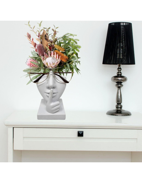 Soporte de Gafas y Maceta Artsy Face - Keep Silent Soporte de Gafas y Maceta Artsy Face - Keep Silent