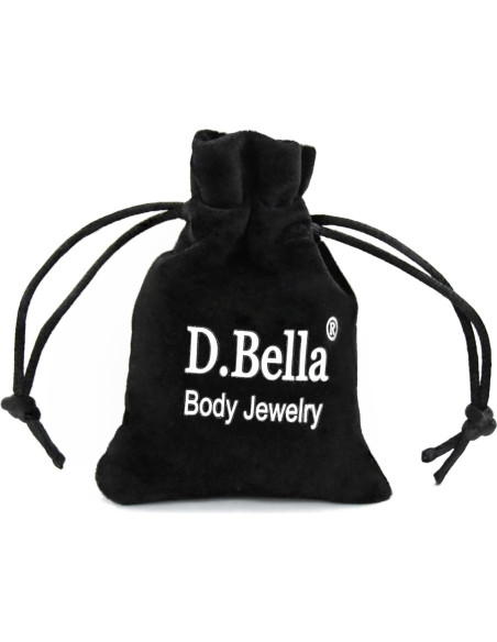 Aretes de Cartílago D.Bella 20pcs 16G Acrílico Bioflex Claro Aretes de Cartílago D.Bella 20pcs 16G Acrílico Bioflex Claro