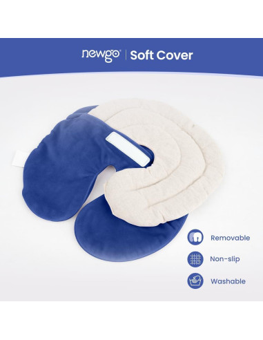 Máscara de Calor NEWGO para Alivio Sinusal y Ocular - Azul