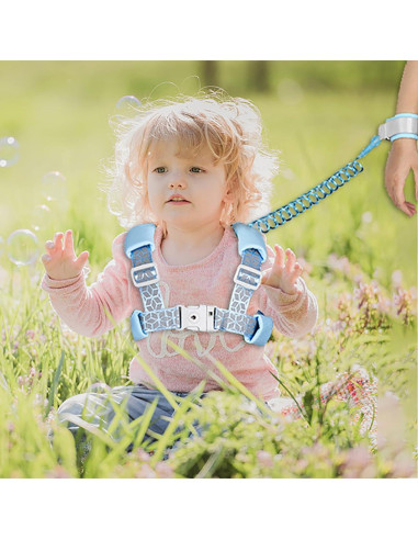 Arnés Reflectante para Niños Pequeños - 3 en 1 Azul