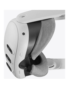 Cubierta VR para Meta Quest 3 - Algodón Lavable Gris Oscuro, 2 Piezas 2