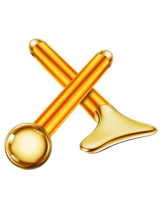 Masajeador Facial Eléctrico Amirce Gua Sha y Rodillo de Hielo