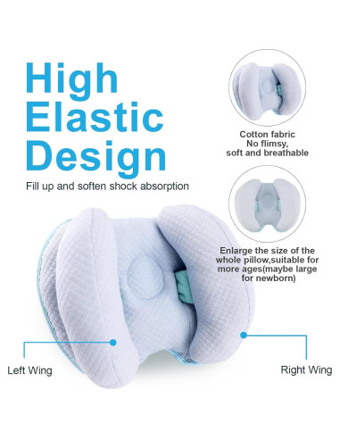 Almohada de Soporte para Cabeza y Cuello KAKIBLIN Azul 2 en 1