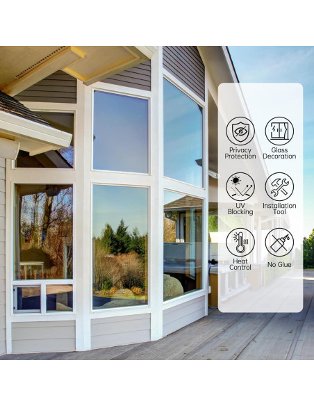 Película de Ventana Unidireccional SUNBABY 44.5x200 cm Negro Película de Ventana Unidireccional SUNBABY 44.5x200 cm Negro