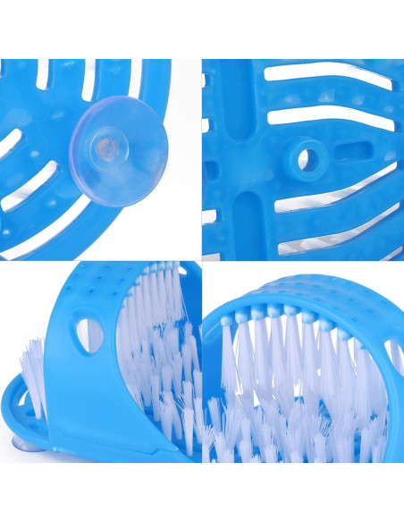 Limpiador de Pies Tbestmax con Cepillo y Ventosa 28x11.5 cm Limpiador de Pies Tbestmax con Cepillo y Ventosa 28x11.5 cm