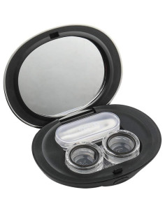 Estuche para Lentes de Contacto MUDOR - Kit de Viaje Negro 2