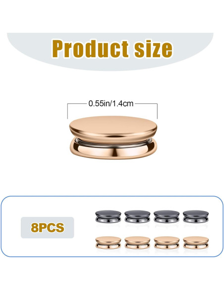 8 Alfileres Magnéticos para Hijab PEUTIER - Sin Agujas, 3.56cm 8 Alfileres Magnéticos para Hijab PEUTIER - Sin Agujas, 3.56cm