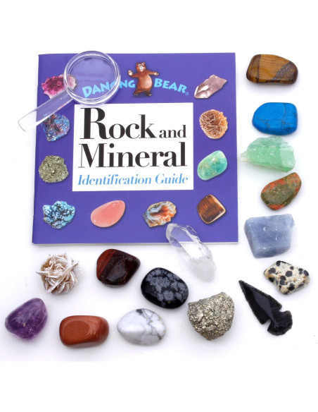 Colección de Rocas y Minerales Oso Danzante 15 Piezas Colección de Rocas y Minerales Oso Danzante 15 Piezas