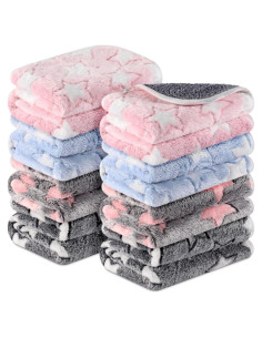 Forros de Cama para Cobayas Tudomro 8 Pcs 30x30 cm Estrella