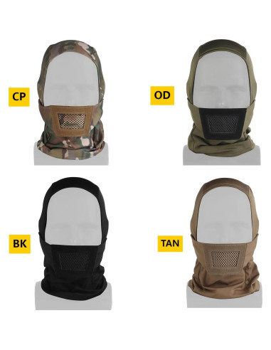 Máscara Balaclava Táctica CMAIR4U MA-205 con Protector Bucal