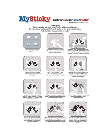 Adhesivo de Pared Personalizado MySticky Graffiti 70x34cm Adhesivo de Pared Personalizado MySticky Graffiti 70x34cm
