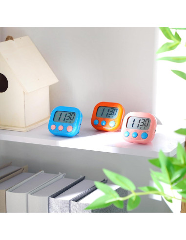 Temporizadores Digitales de Cocina Weewooday - 50 Pcs Multicolor