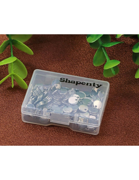 Etiquetas de estampado redondas Shapenty 6mm acero inoxidable 200PCS Etiquetas de estampado redondas Shapenty 6mm acero inoxidable 200PCS