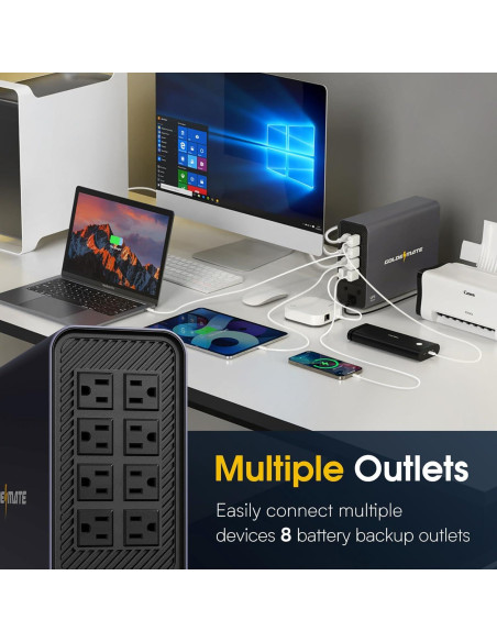 UPS 1000VA 600W GOLDENMATE Pro con Batería LiFePO4 y LCD UPS 1000VA 600W GOLDENMATE Pro con Batería LiFePO4 y LCD