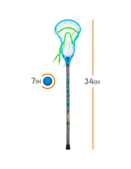 Conjunto de Palo de Lacrosse Mini Franklin Sports 86.36 cm Conjunto de Palo de Lacrosse Mini Franklin Sports 86.36 cm
