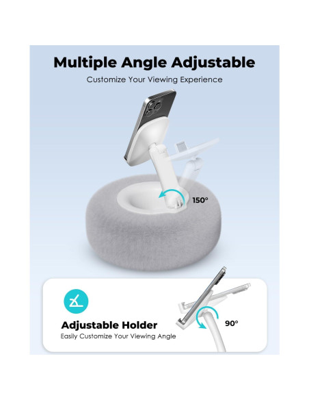 Soporte para Teléfono Viozon Gris para Cama y Kindle 3.5-7" Soporte para Teléfono Viozon Gris para Cama y Kindle 3.5-7"