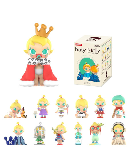 Figura Coleccionable POP MART Baby Molly Cuando Tenía Tres Figura Coleccionable POP MART Baby Molly Cuando Tenía Tres