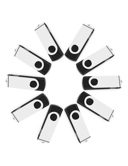 Paquete de 10 memorias USB 2.0 2GB MAKACTUA color negro Paquete de 10 memorias USB 2.0 2GB MAKACTUA color negro
