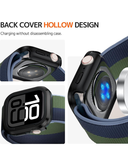 Funda Bumper de Aluminio Ninki para Apple Watch 10 42mm - Negro Funda Bumper de Aluminio Ninki para Apple Watch 10 42mm - Negro