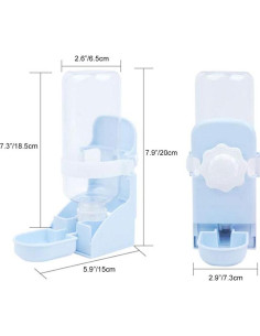 Botella de Agua Colgante 500ml Oncpcare para Conejos y Cobayas 2