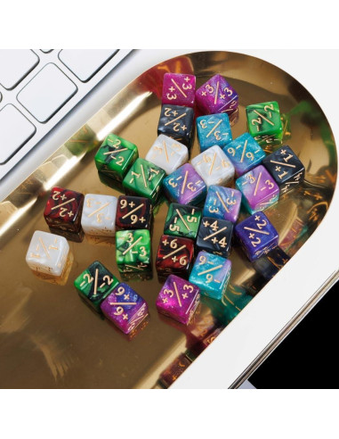 Set de Dados Contadores Magic The Gathering 72 Pcs D6 MTG
