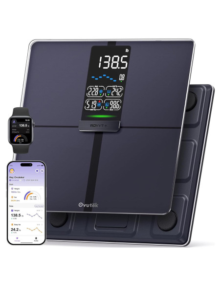 Báscula Inteligente Ovutek Royyt+ 204kg con App y Pantalla Grande Báscula Inteligente Ovutek Royyt+ 204kg con App y Pantalla Grande