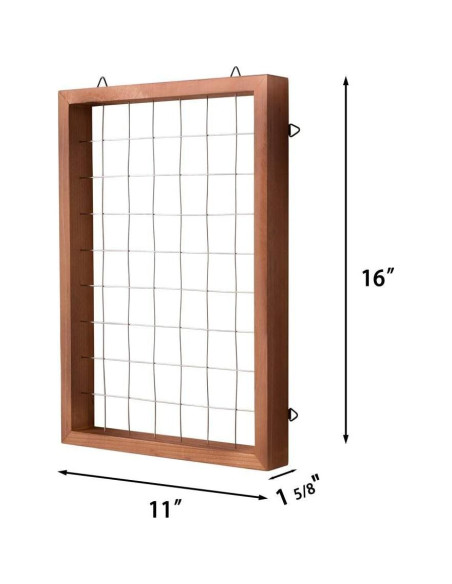 Mkono Soporte Colgante para Plantas de Aire 16" Madera Natural Mkono Soporte Colgante para Plantas de Aire 16" Madera Natural