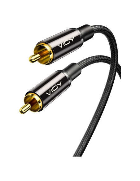Cable de Audio Digital Coaxial VIOY 1M RCA Macho a Macho 2 Pack Cable de Audio Digital Coaxial VIOY 1M RCA Macho a Macho 2 Pack