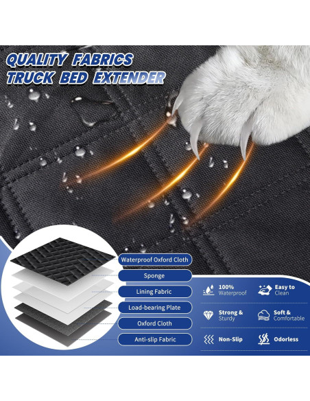 Funda de Asiento para Perros QINGTI XXL Camioneta Completa 181kg Funda de Asiento para Perros QINGTI XXL Camioneta Completa 181kg