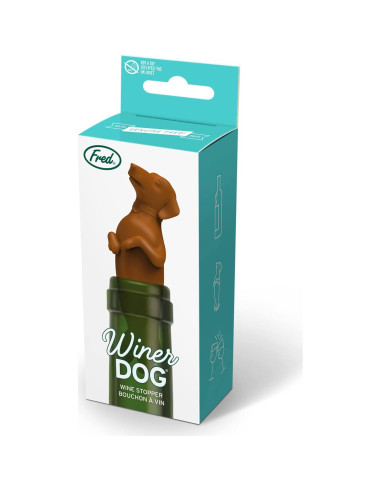 Tapón de Botella de Silicona WINER DOG Genuine Fred - 7.62 cm