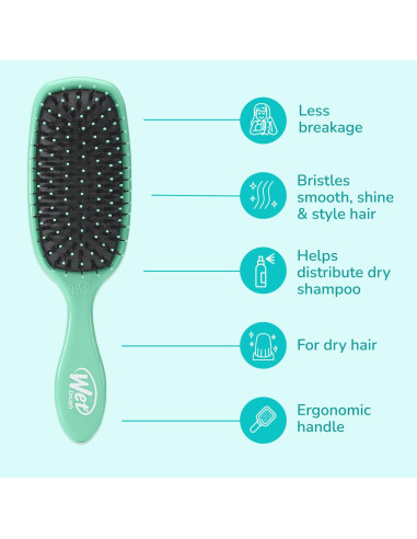 Cepillo Desenredante Wet Brush Aqua con Cerdas de Jabalí