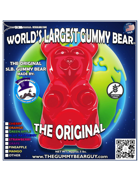 Gummy Bear Gigante 2.27 kg Plátano Brosco Original Gummy Bear Gigante 2.27 kg Plátano Brosco Original