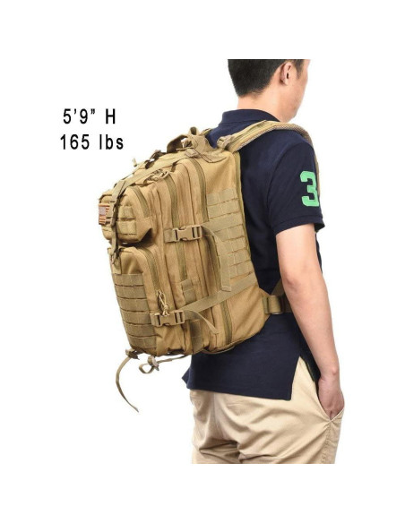 Mochila táctica militar Reebow Gear 34L Molle marrón Mochila táctica militar Reebow Gear 34L Molle marrón