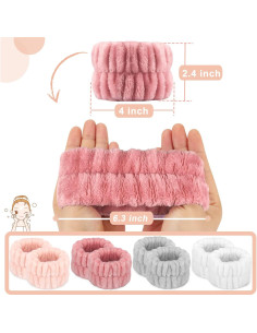 Bandas de Muñeca Absorbentes Crosize - 8 Pcs Microfibra 2