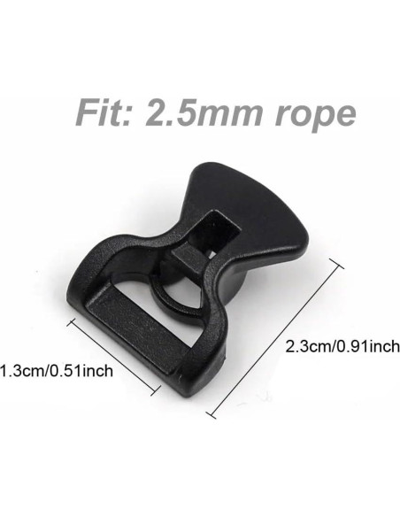 30 Hebillas de Cuerda Ajustadoras SquEqu para Camping 2.3cm 30 Hebillas de Cuerda Ajustadoras SquEqu para Camping 2.3cm