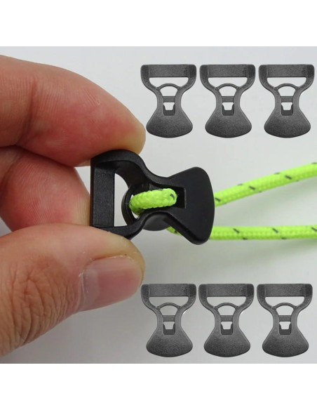 30 Hebillas de Cuerda Ajustadoras SquEqu para Camping 2.3cm 30 Hebillas de Cuerda Ajustadoras SquEqu para Camping 2.3cm