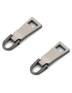 Tiradores de Cremallera Reemplazo TypoGrove 2 Pcs Metal 2.5 cm