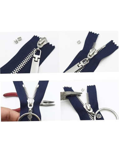 Tiradores de Cremallera Reemplazo TypoGrove 2 Pcs Metal 2.5 cm