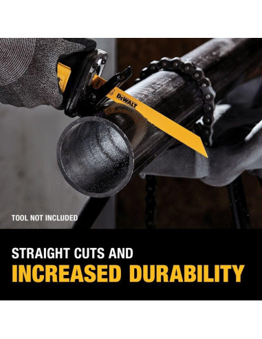 Hojas de sierra de vaivén DEWALT DW4803, bi-metal, 5 piezas