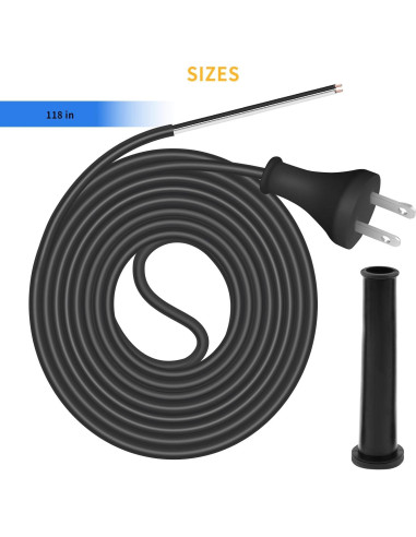 Cable de Alimentación 3.05m 18 Ga para DeWalt DW100 DW101
