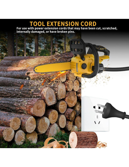 Cable de Alimentación 3.05m 18 Ga para DeWalt DW100 DW101 Cable de Alimentación 3.05m 18 Ga para DeWalt DW100 DW101