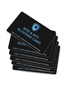 Paquete de 6 Tarjetas de Bloqueo RFID ZGAGFZ para Pasaporte