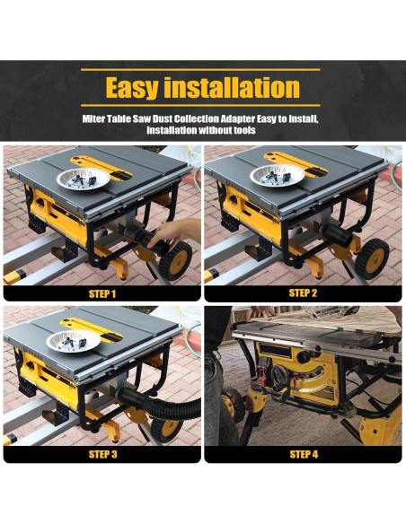 Adaptador de Vacío Dewalt DWE7491RS 6.35 cm a 4.76 cm Adaptador de Vacío Dewalt DWE7491RS 6.35 cm a 4.76 cm